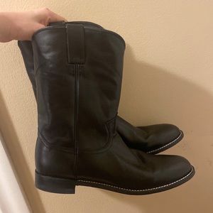 Women’s Justin Black Roper  Classic Boots size 10B
